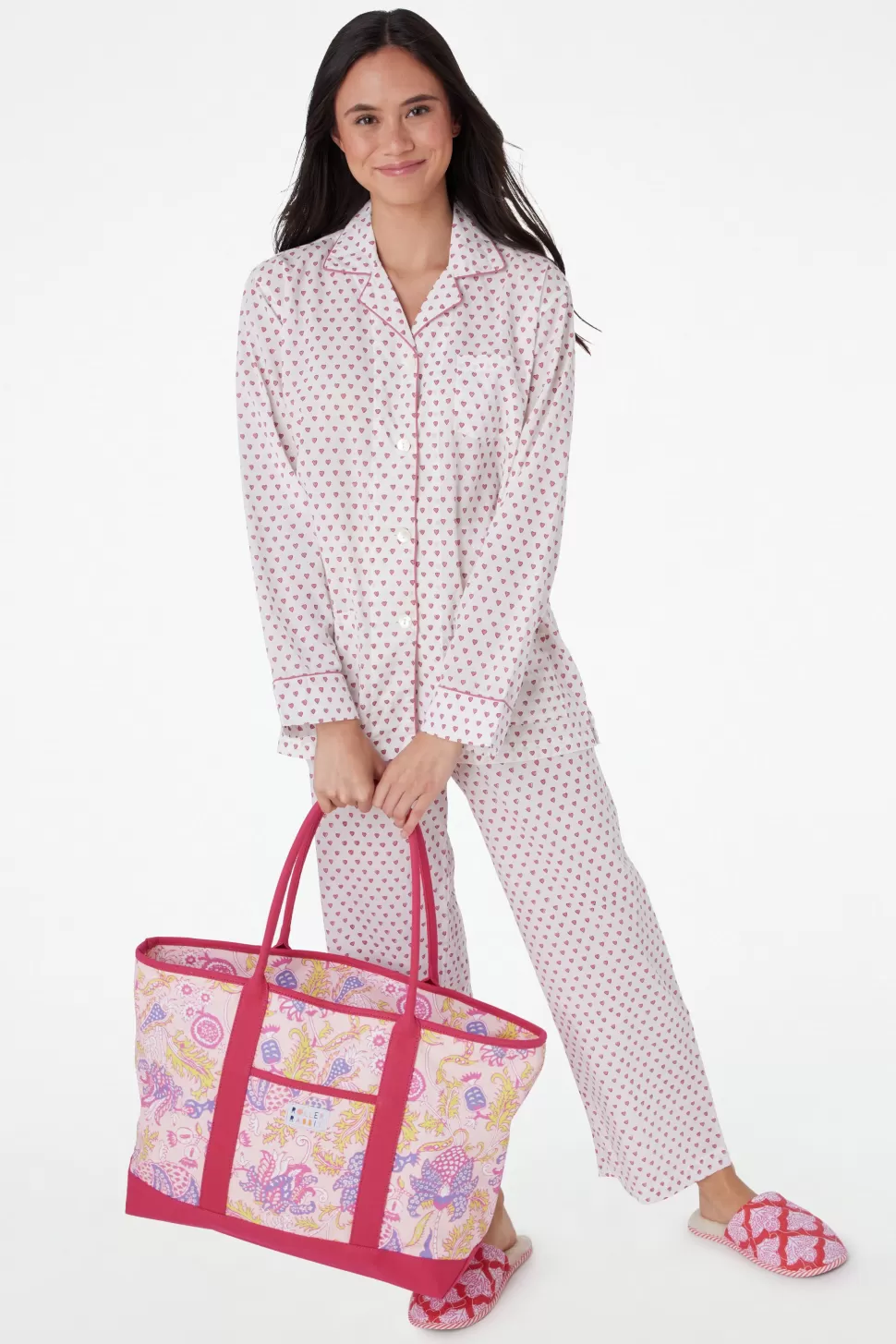 Roller Rabbit Hearts Loungewear Pink Outlet